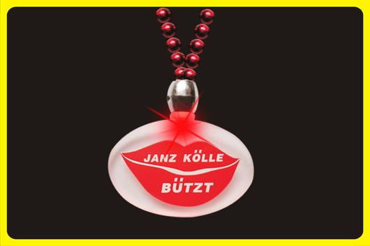 LED necklace with 3 flash modes